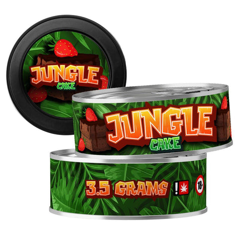 Jungle Cake 3.5g Self Seal Tins - DC Packaging Custom Cannabis Packaging