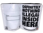Nothing Illegal Direct Print Mylar Bags - 3.5g - DC Packaging Custom Cannabis Packaging