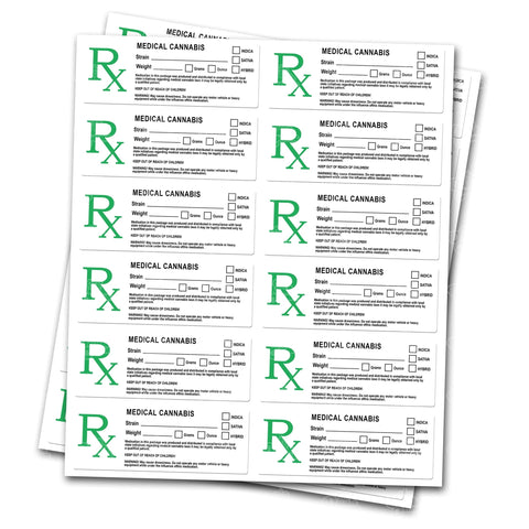 RX Labels - DC Packaging Custom Cannabis Packaging